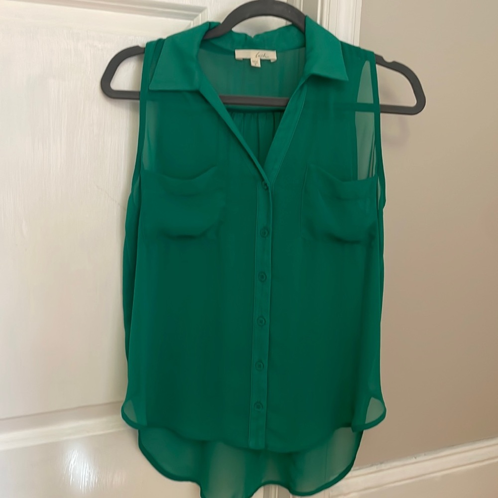 Sheer Green Tank